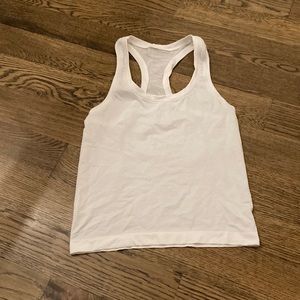 White lululemon tank top size 2